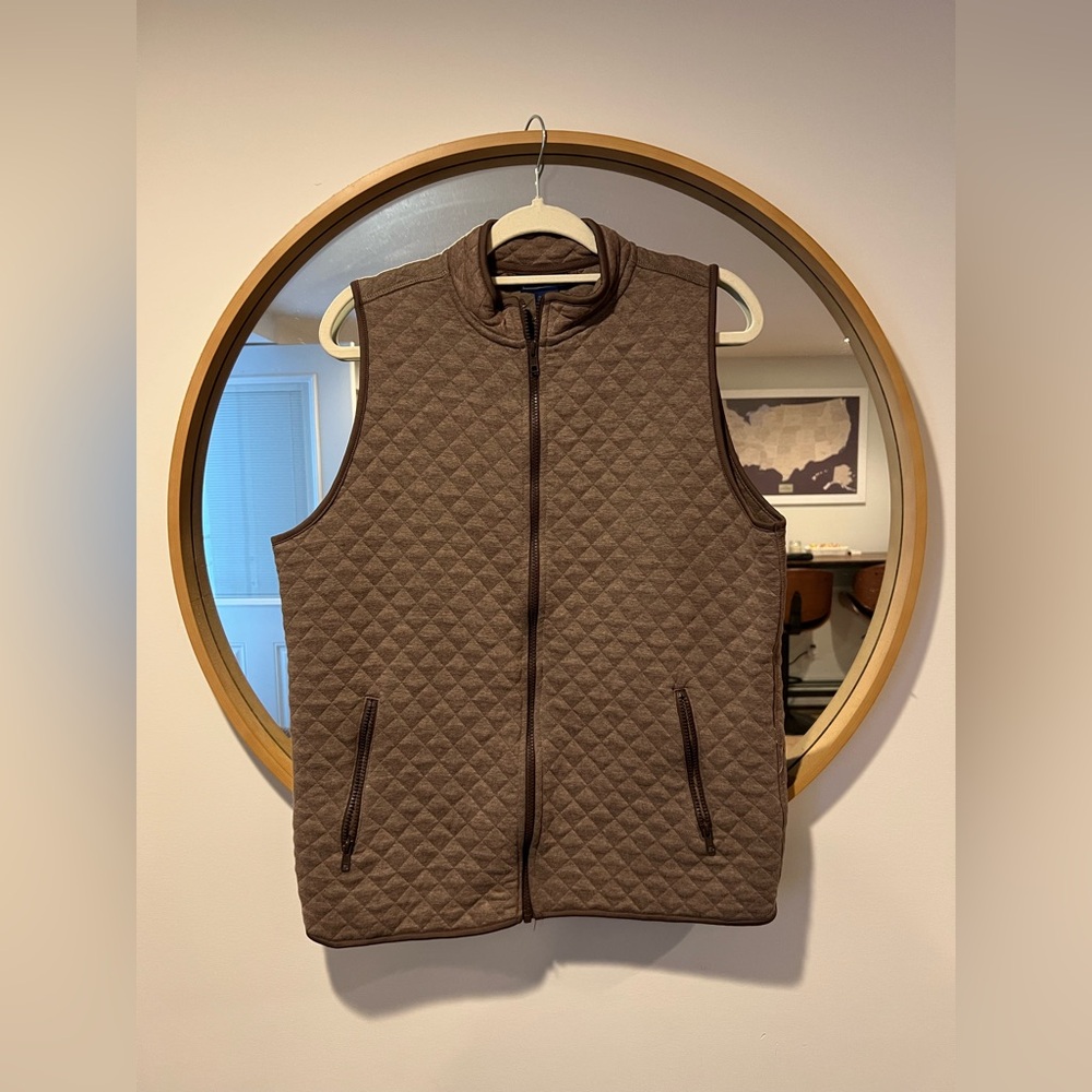 Brown Quilted Vest